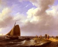 Johannes Hermanus Koekkoek - A fresh Breeze Off The Dutch Coast